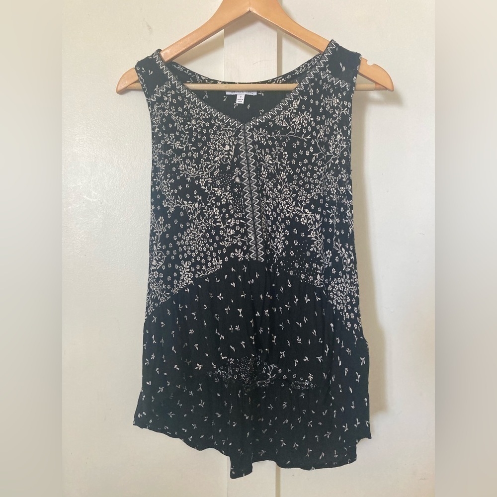 PATRONS of Peace boho high low swing tank top small